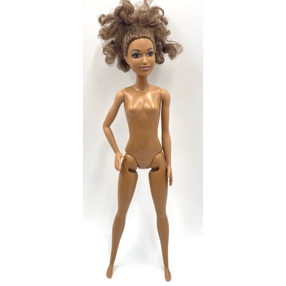 2015 Barbie Doll African American Curly Hair Redress Nude for OOAK - Picture 5 of 9